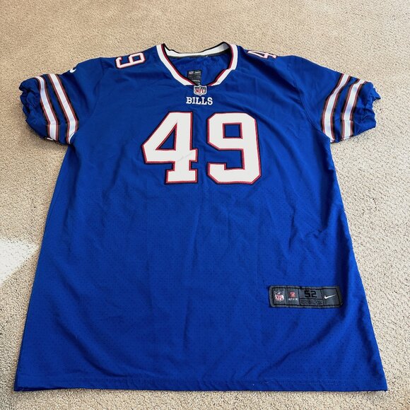 Tremaine Edmunds NFL Buffalo Bills Jersey #49 Nike Players On Field Size 52 - Picture 5 of 13